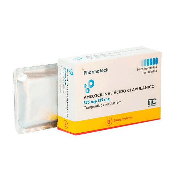 Amoxicilina/Ácido Clavulánico 875/125 mg x 14Comprimidos 