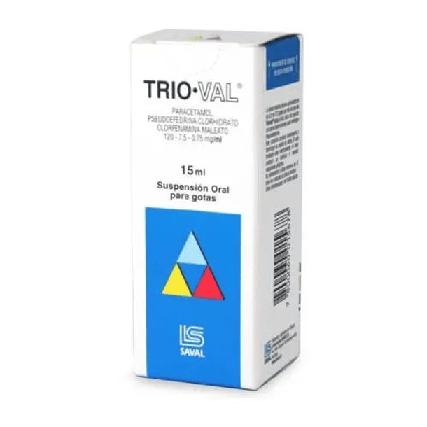 Trio-val x 15  ml Gotas Orales 