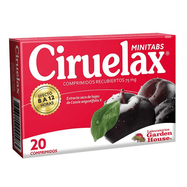 Ciruelax  Mini-Tabletas 75 mg x  20 Comprimidos 