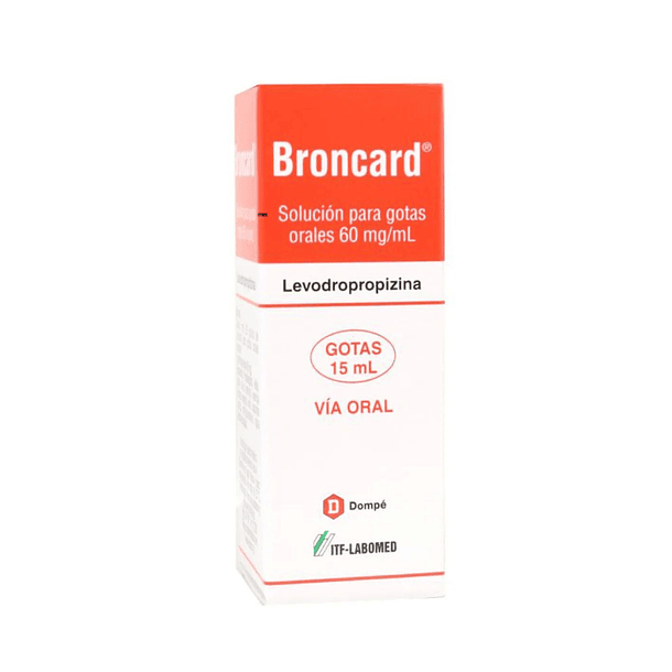 Broncard 60 mg/ ml x 15  ml Gotas Orales 