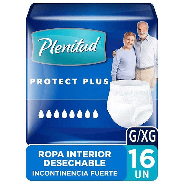 Plenitud Protect Plus Unisex  Ropa Interior G/x G x 16 Unidades 