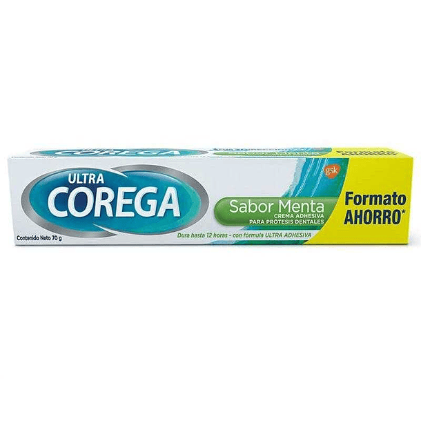 Corega Ultra Menta x 70  gr Crema Adhesiva 