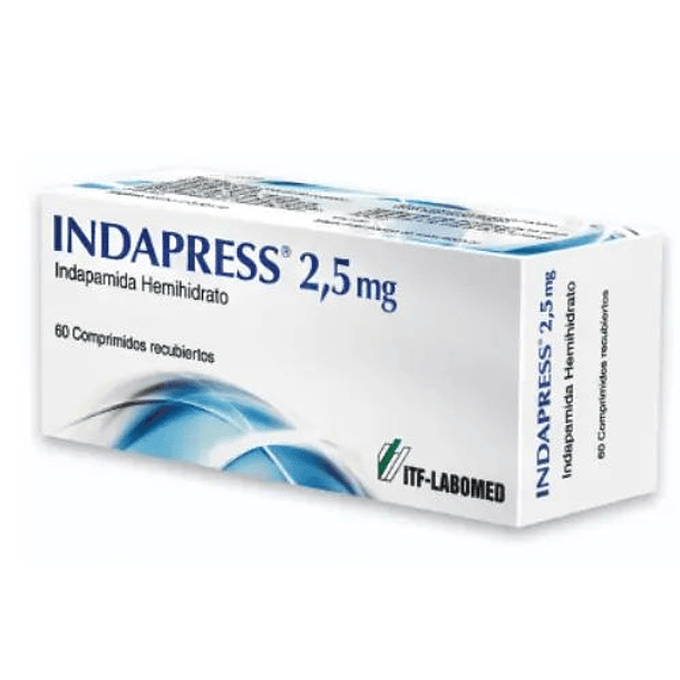 Indapress 2,5 mg x 60 Comprimidos 