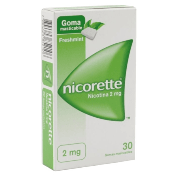Nicorette 2 mg x 30 Gomas Masticables 