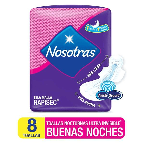 Nosotras Ultra Invisible x 8 Unidades 