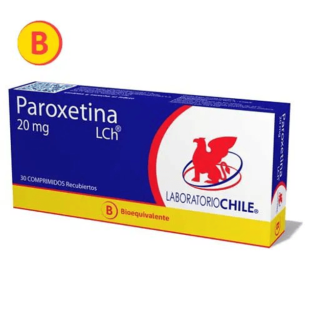 Paroxetina 20 mg x 30 Comprimidos 