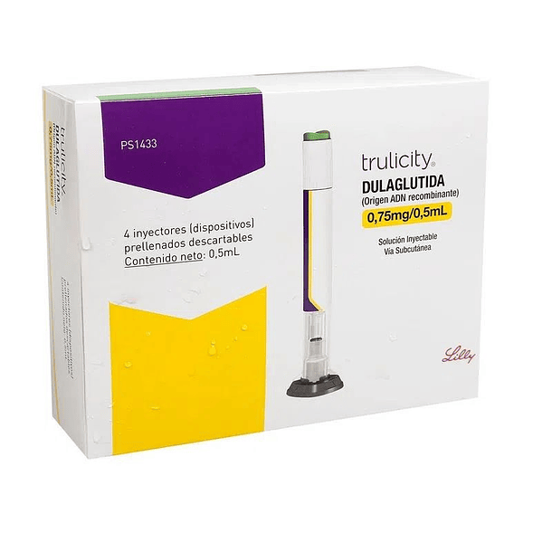 Trulicity 0.75 mg/0.5 ml x 4 Lapiceras Prellenadas 