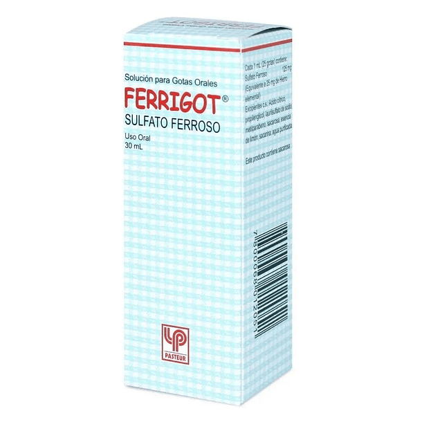 Ferrigot 25 mg/ ml x 30  ml Gotas Oraels 