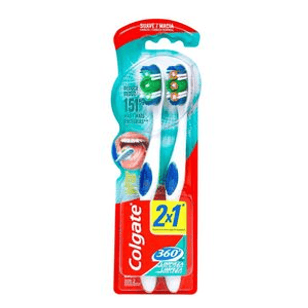 Colgate Pack 2 Cepillo Dental 360° 