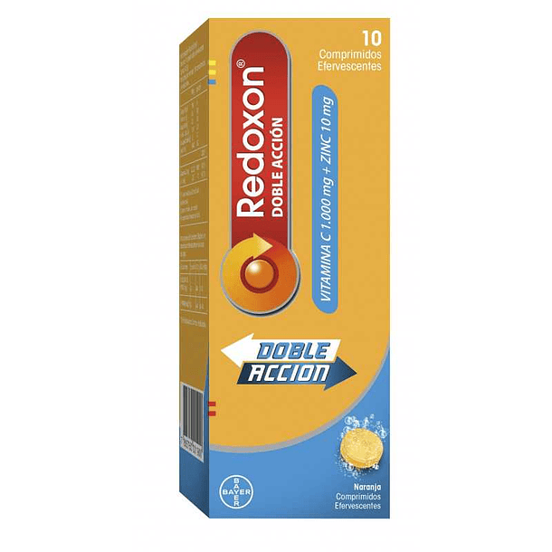 Redoxon Doble Acción 1000 mg x 10 Comprimidos Efervescentes 