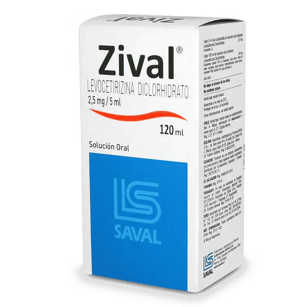 Zival 2.5 mg/5 ml x 120 ml Solución Oral 