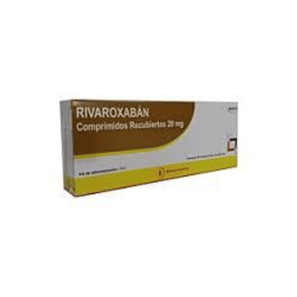 Rivaroxabán 20 mg x 30 Comprimidos Recubiertos 