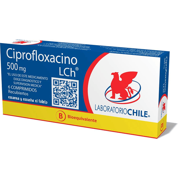 Ciprofloxacino 500 mg x 6 Comprimidos 