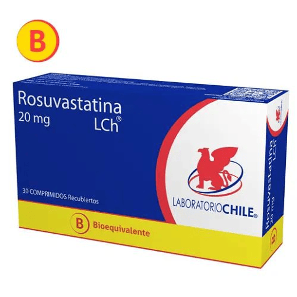 Rosuvastatina 20 mg x 30 Comprimidos  