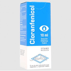 Cloranfenicol 0.5% x 10 ml Solución Oftálmica