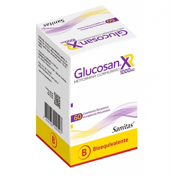 Glucosan x R 1  gr x 60 Comprimidos Liberación Prolongada 