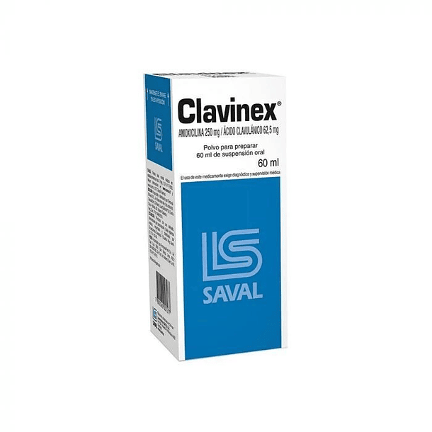 Clavinex  250 mg/62.5 mg x 60  ml Suspensión Oral 