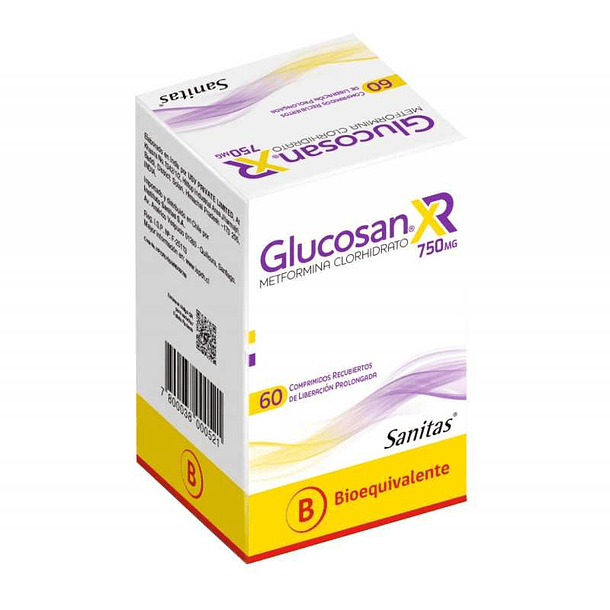 Glucosan x R 750 mg x 60 Comprimidos Liberación Prolongada 