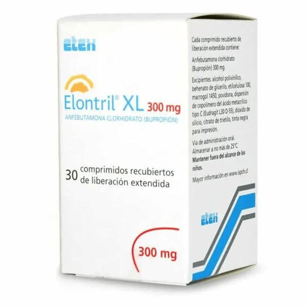 Elontril XL 300 mg x 30 Comprimidos  Liberación Prolongada 