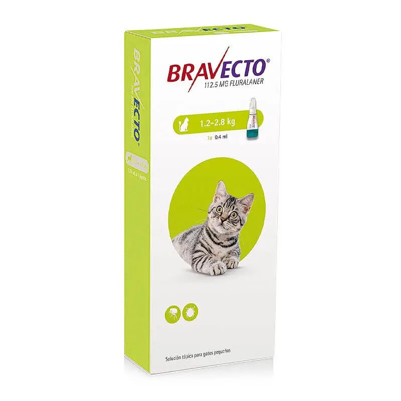 Bravecto Gato Pipeta 1.2 - 2.8 Kg