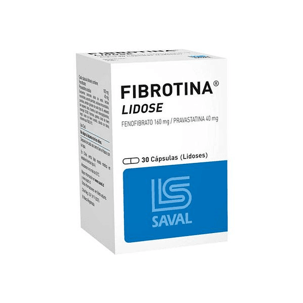 Fibrotina Lidose 160 mg/40 mg x 30 Cápsulas 