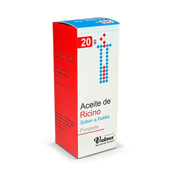Aceite Ricino Frutilla x 20 ml  