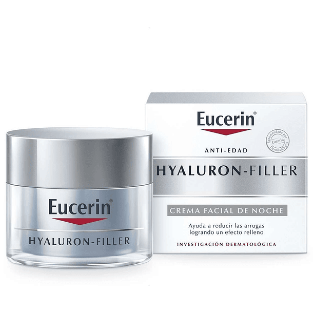 Eucerin Anti Edad Hialuron Filler Fluido Noche x 50 ml Crema Facial Noche  