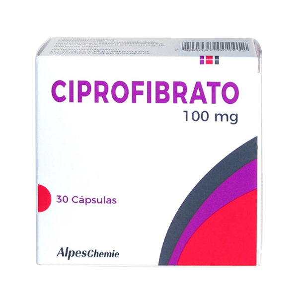 Ciprofibrato 100 mg x 30 Cápsulas 