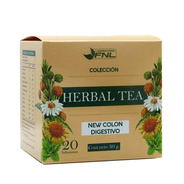 Herbal Tea New Colon Digestivo Matico Blend x 20 Bolsitas 