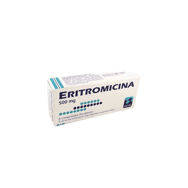 Eritromicina 500 mg x 8 Comprimidos 