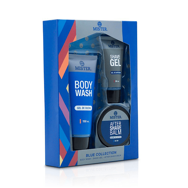 Blue Collection Mister Body Wash + Shave Gel + After Shave 