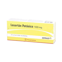 Losartan Potásico x 100 mg x 30 Comprimidos