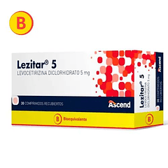 Lezitar 5 mg x 30 Comprimidos