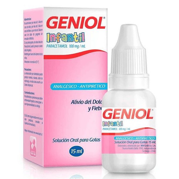 Geniol 100 mg/ ml x 15 ml Gotas Orales 