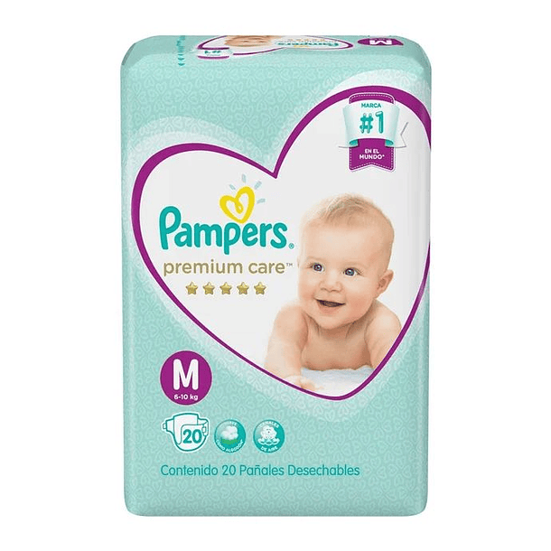 Pampers Premium Care M x 20 Unidades 
