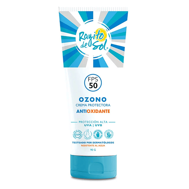 Rayito De Sol Crema Protectora Ozono Antiox idante Protección Muy Alta x 90  gr 