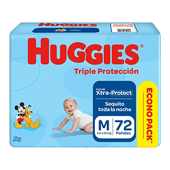 Huggies Triple Protección M x 72 Unidades