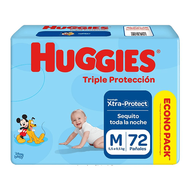 Huggies Triple Protección M x 72 Unidades 