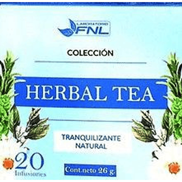 Herbal Tea Tranquilizante Natural x 20 Bolsitas 