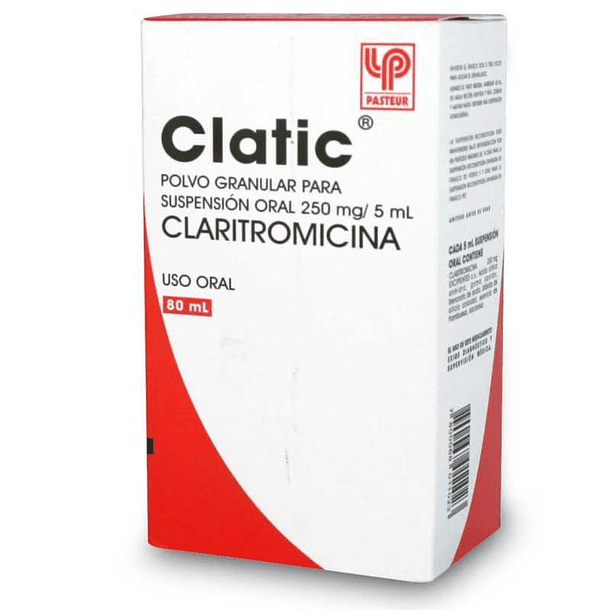 Clatic 250 mg/5 ml x 80 ml Suspensión Oral 