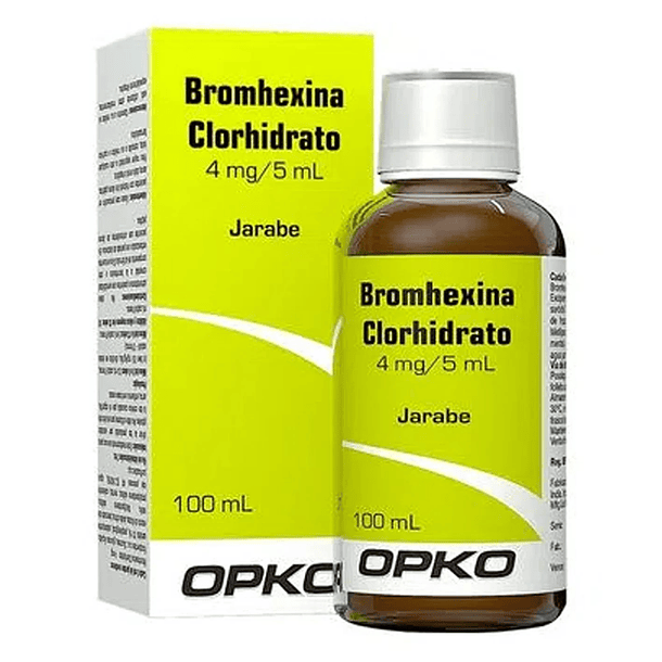 Bromhex ina 4 mg x 100  ml Jarabe 