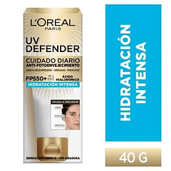 Loreal Uv Defender Hidratación Intensa x 40G