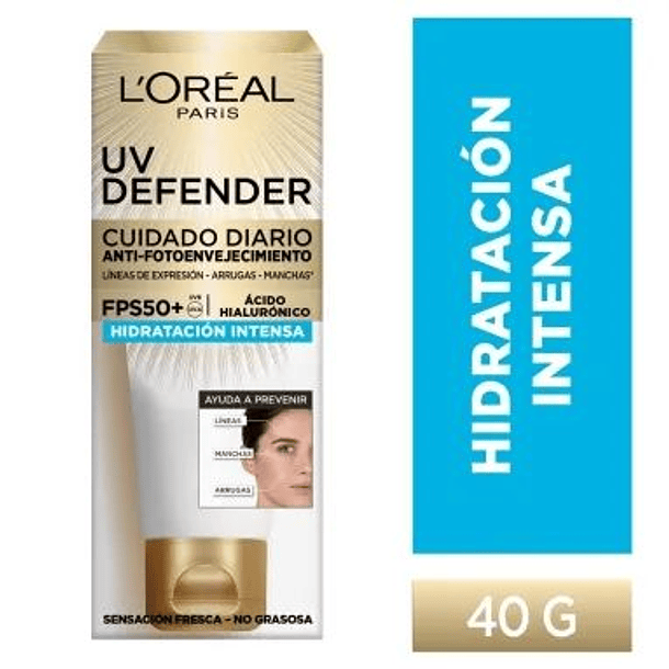 Loreal Uv Defender Hidratación Intensa x 40G 