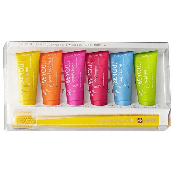 Curaprox  Be You Set 6 Pasta x 10 ml + 1 Cepillo Dental N°5460 