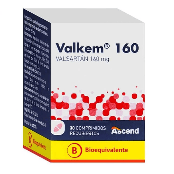 Valkem 160 mg x 30 Comprimidos 