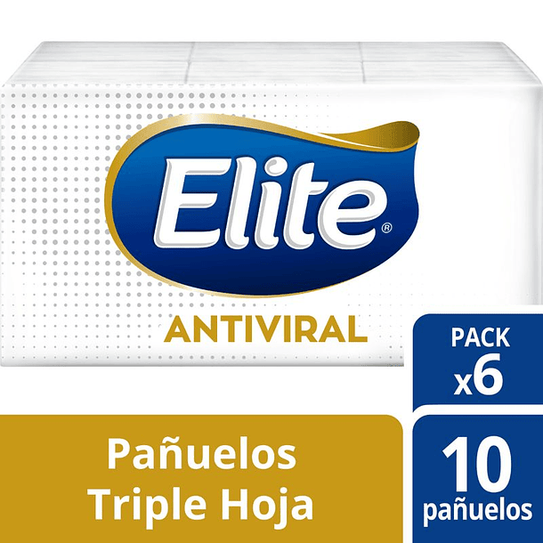 Elite Pañuelo Antiviral x 6 Paquetes 