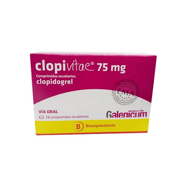 Clopivitae 75 mg x 28 Comprimidos 