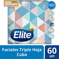 Elite Pañuelo Facial Premium x 60 Unidades