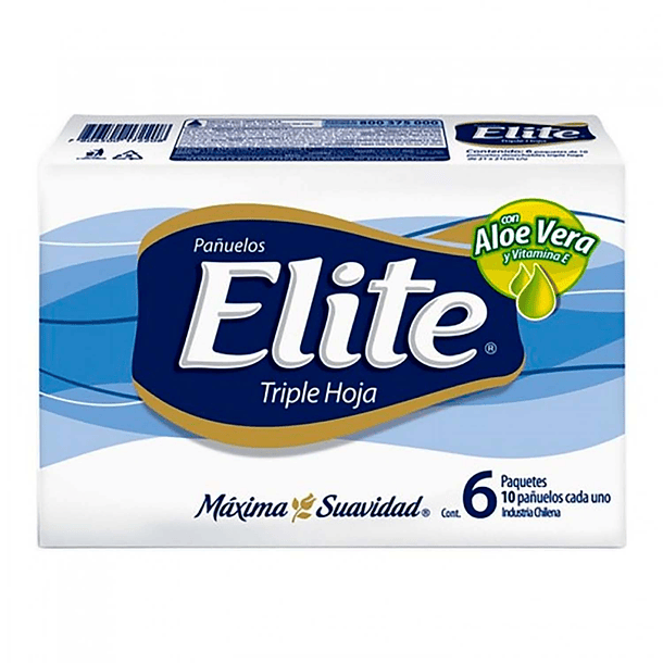 Elite Pañuelo Aloe x 6 Paquetes 