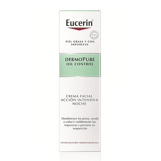 Eucerin Dermopure Oil Control Crema Facial Intensa x 40 ml  Crema Facial Noche 